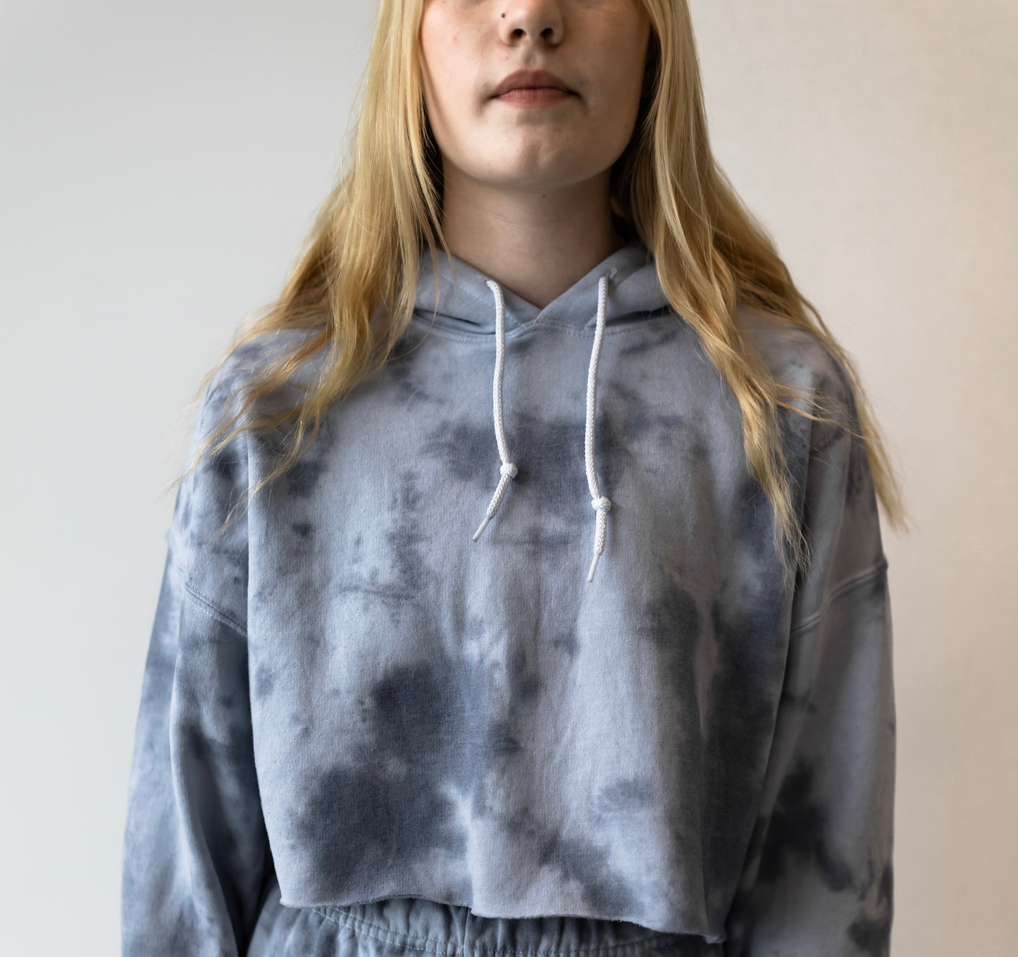 Navy Blue Tie Dye Sweatshirt
