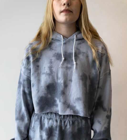 Navy Blue Tie Dye Sweatshirt