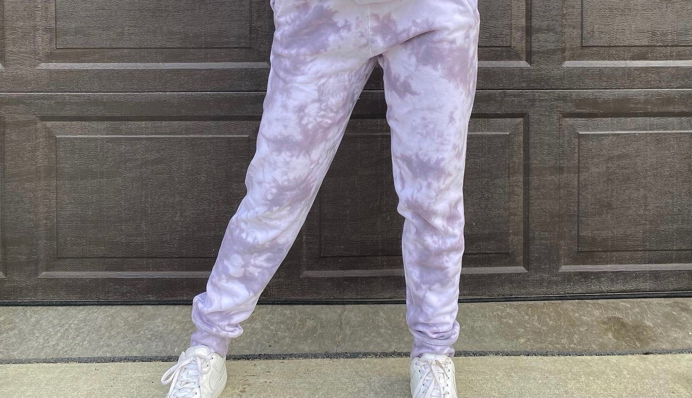 Charcoal Grey Tie Dye Sweatpants/Joggers