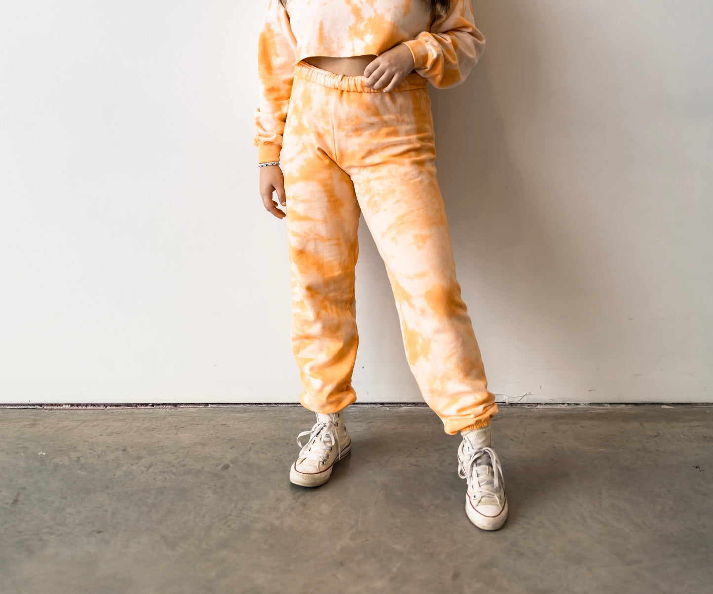 Creamsicle Orange Tie Dye Sweatpants