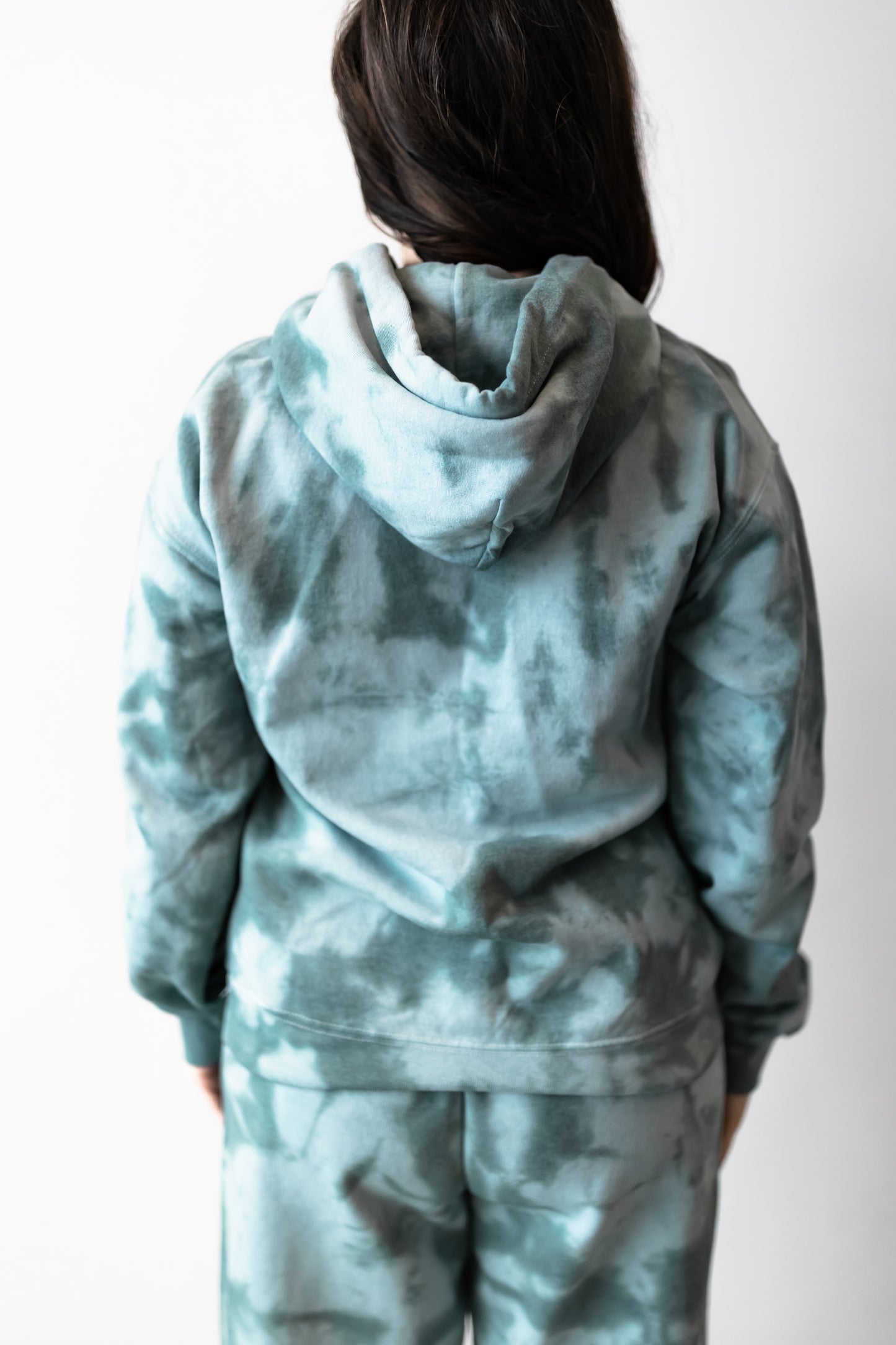 Dark Green Tie Dye Sweatsuit