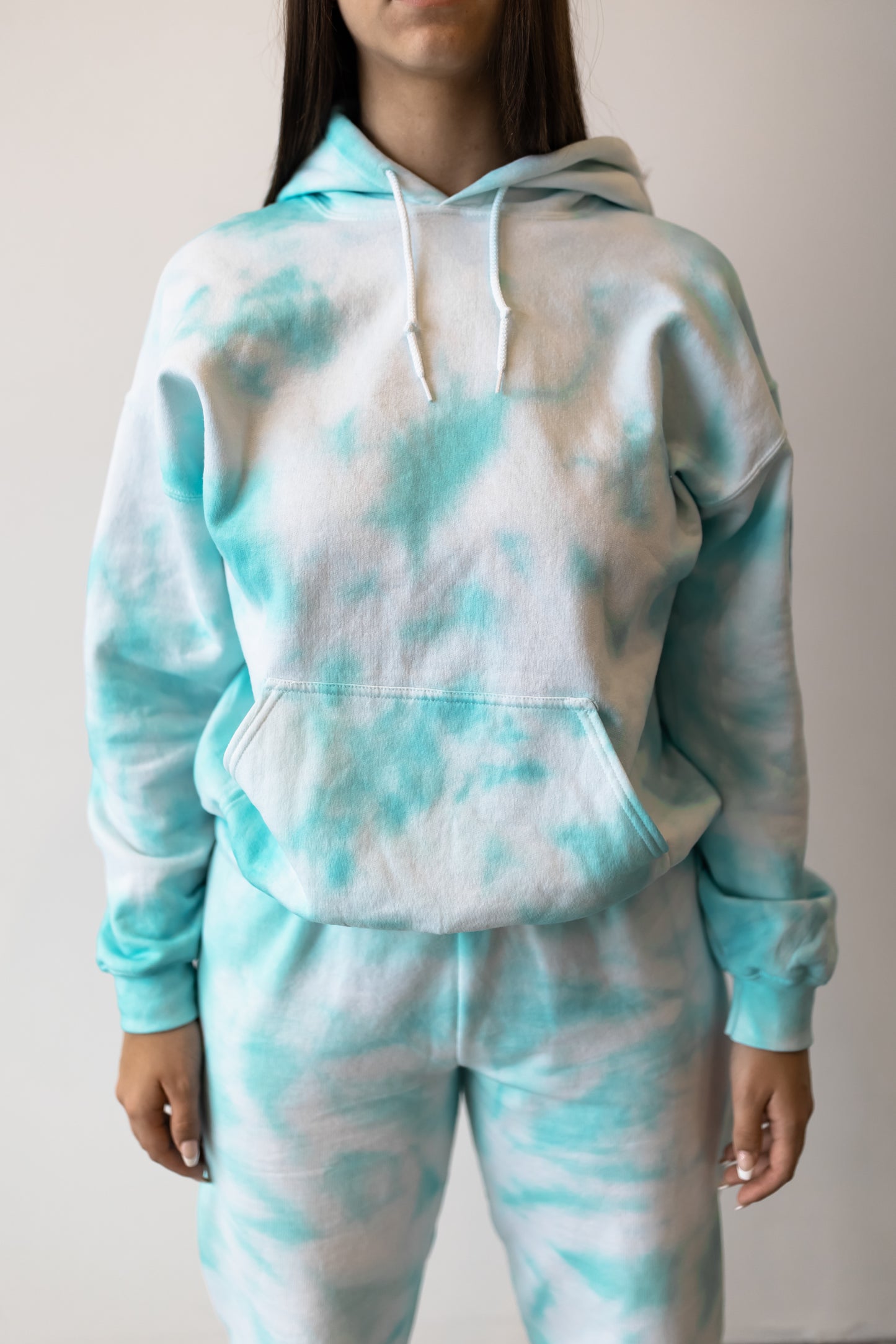 Icy Blue Tie Dye Sweatsuit