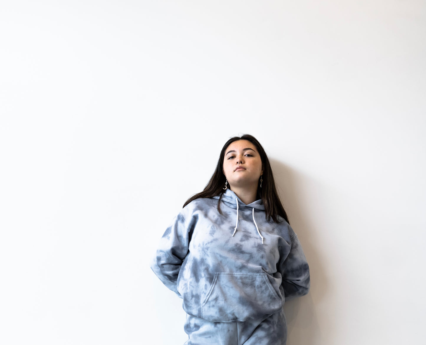 Navy Blue Tie Dye Sweatshirt
