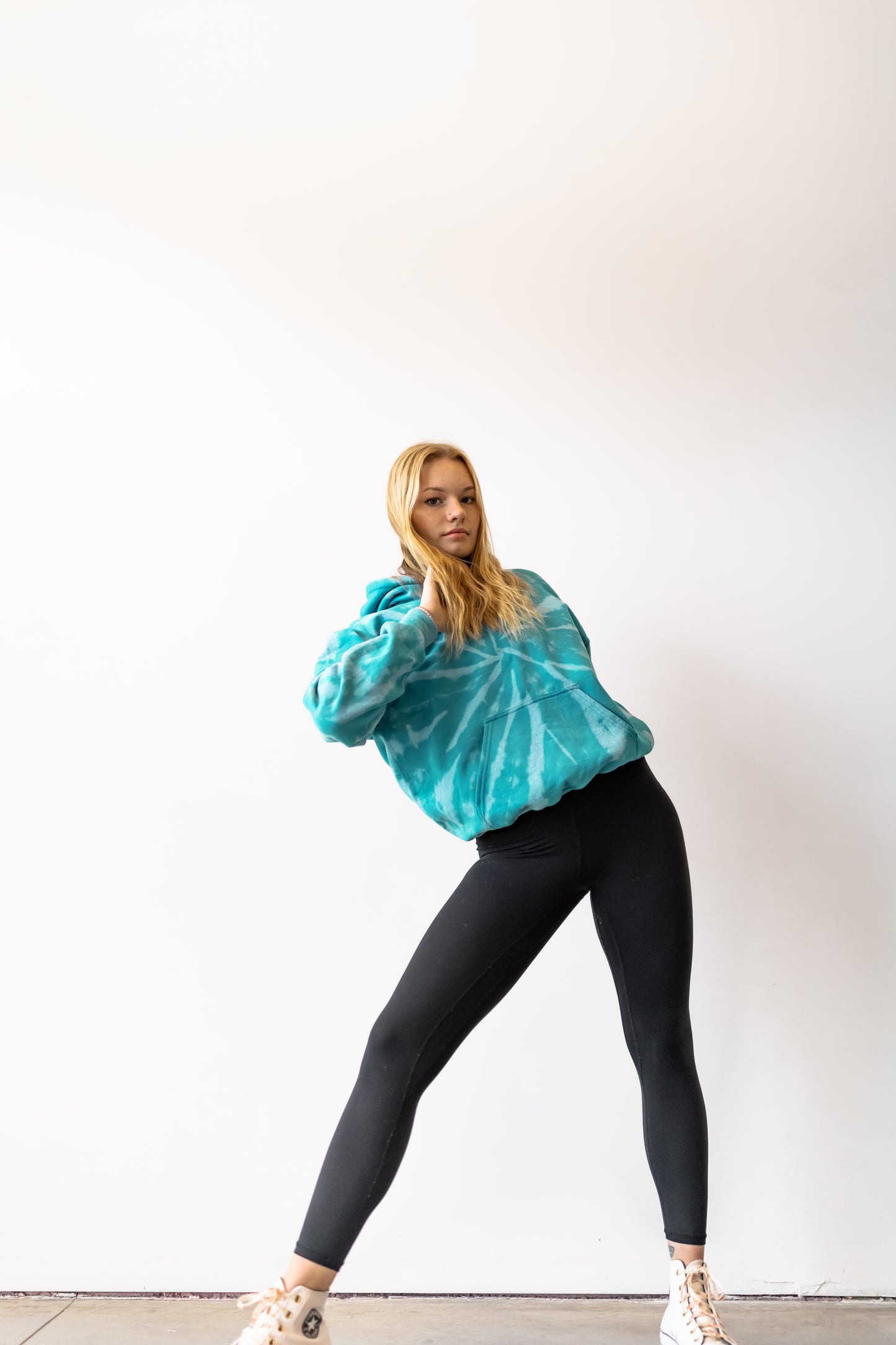 Icy Blue Bleach Sweatshirt