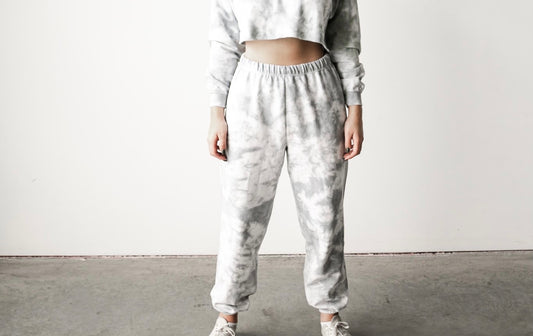 grey tie dye sweats