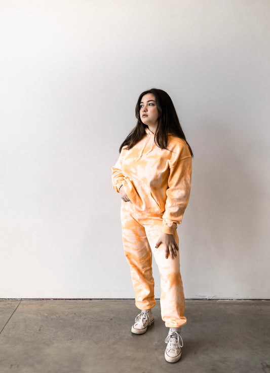 Creamsicle Orange Tie Dye Sweatsuit