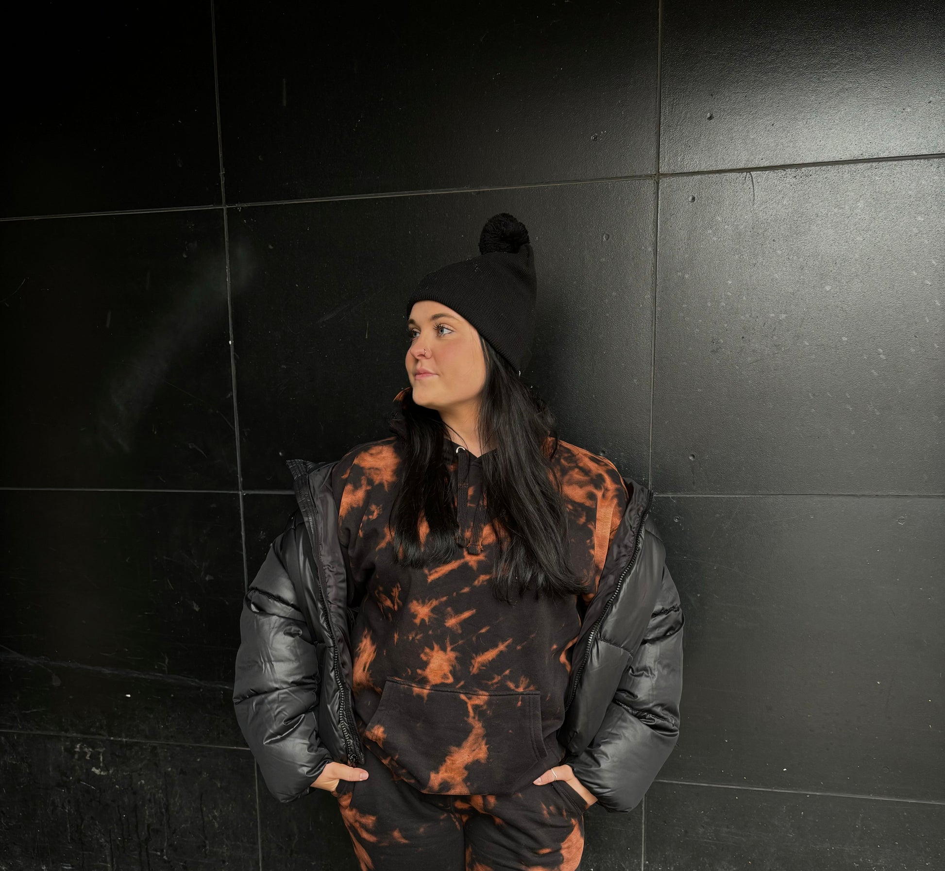 Reverse tie dye hoodie sales