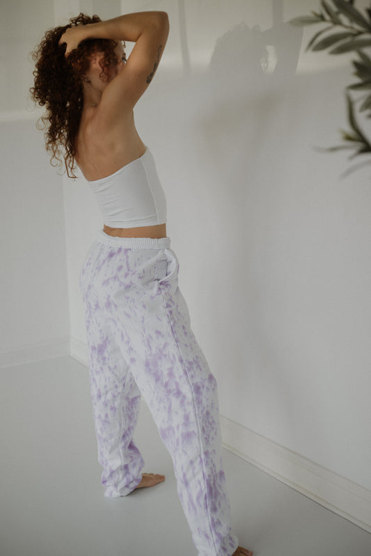 Lilac Splatter Sweatpants