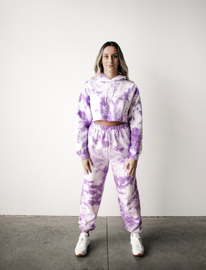 Purple Tie Dye Sweatsuit