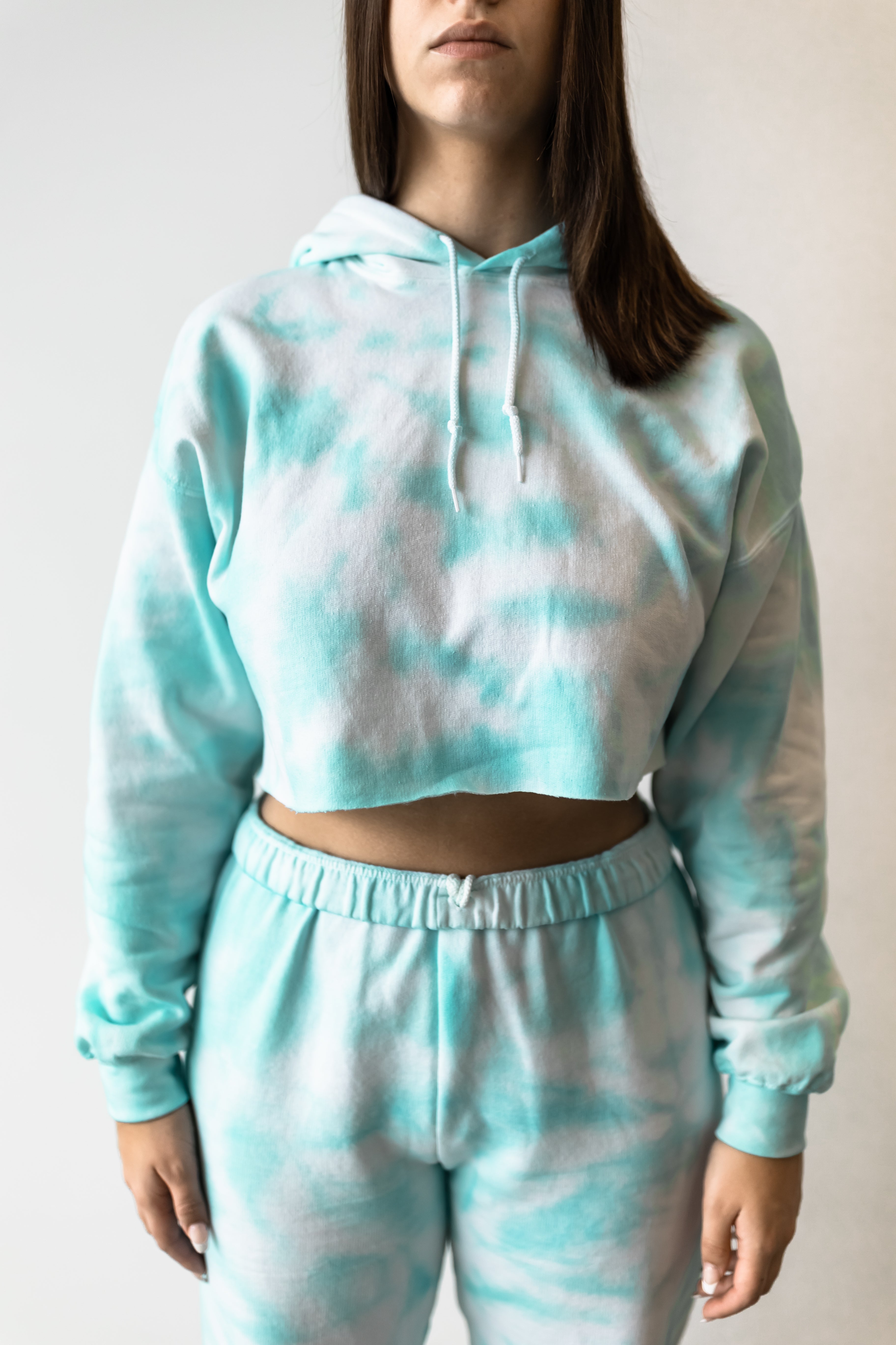 Icy Blue Tie Dye Sweatshirt EXB Apparel exbapparel