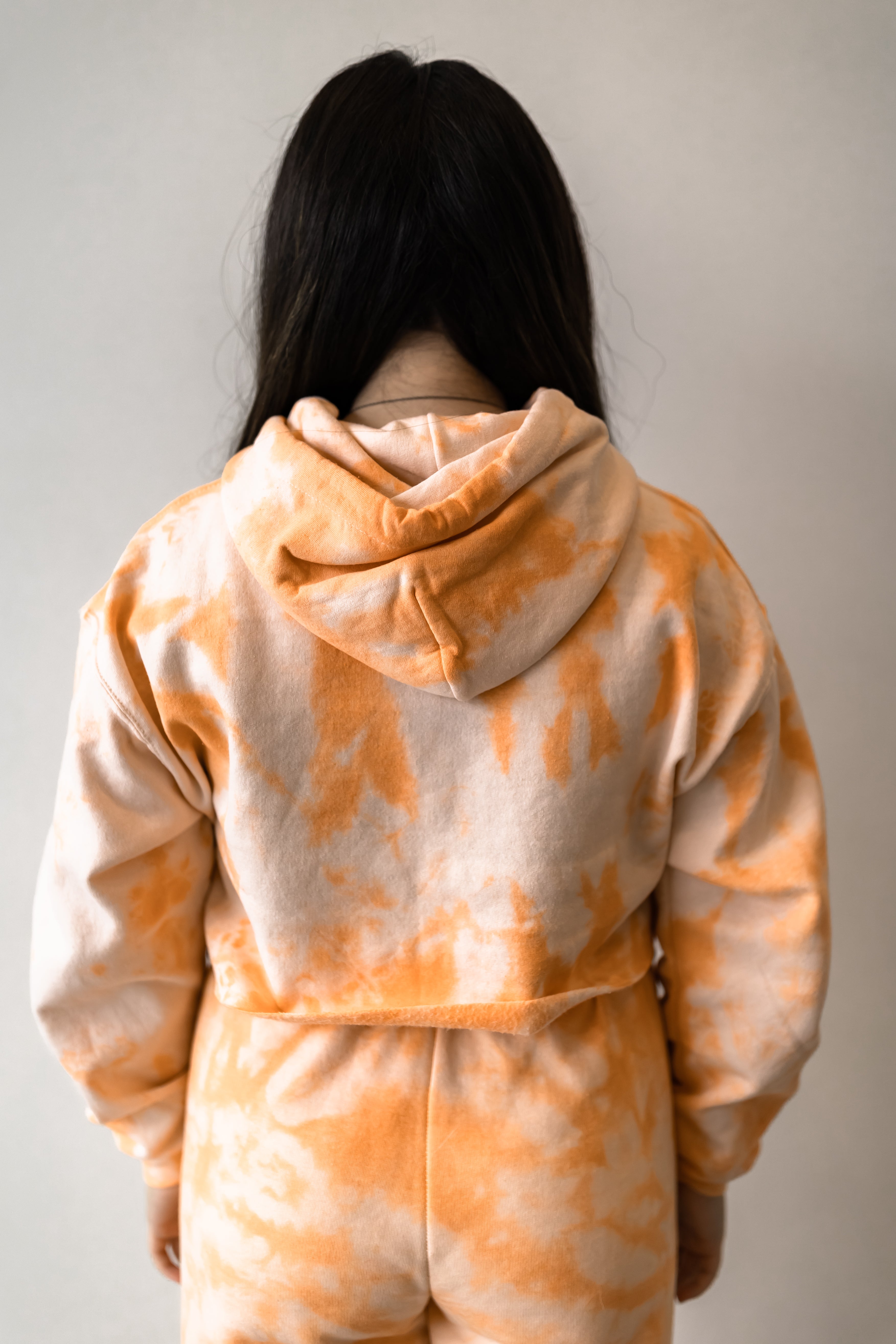 Tie dye hoodie online orange