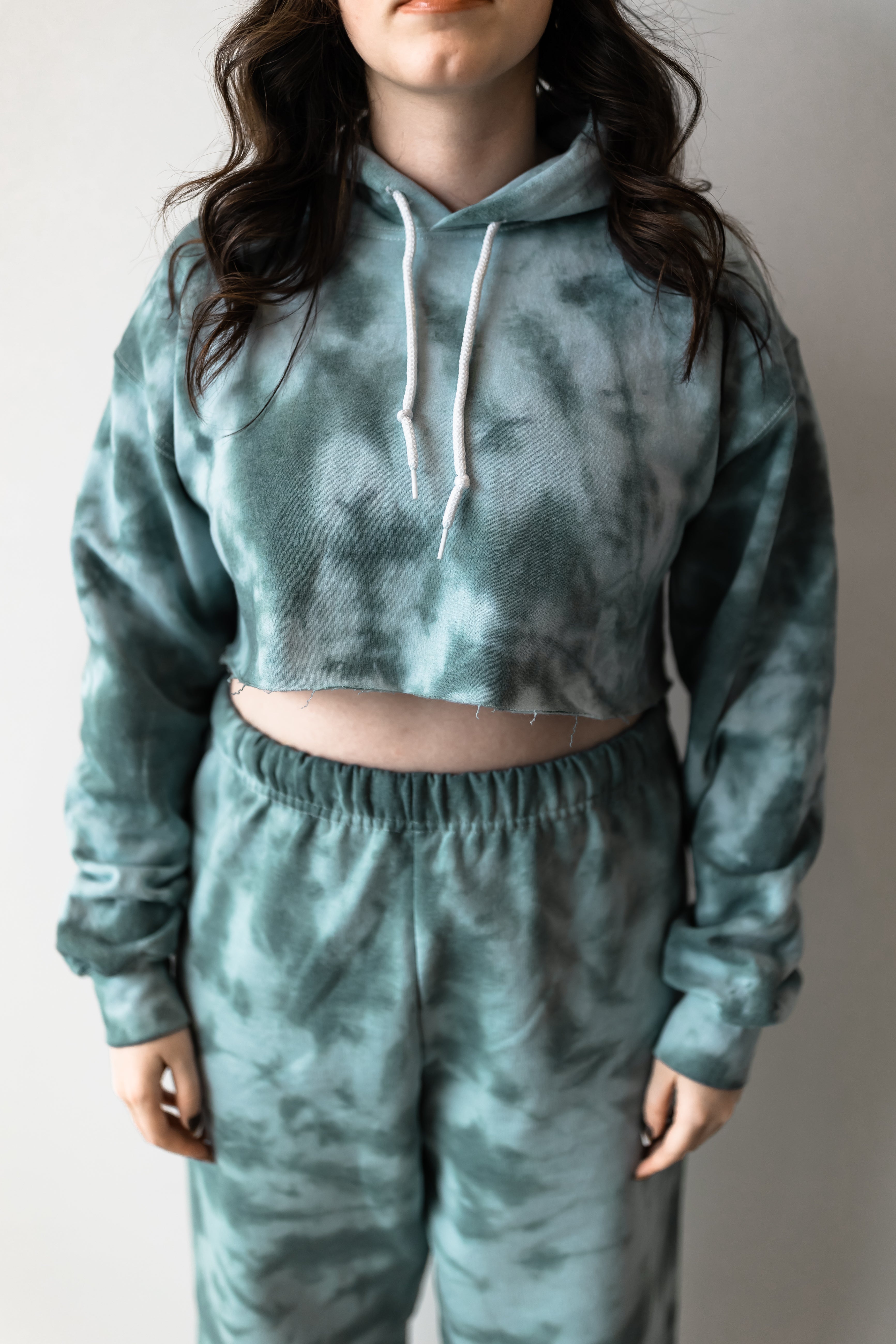 Green tie dye sweatshirt hot sale