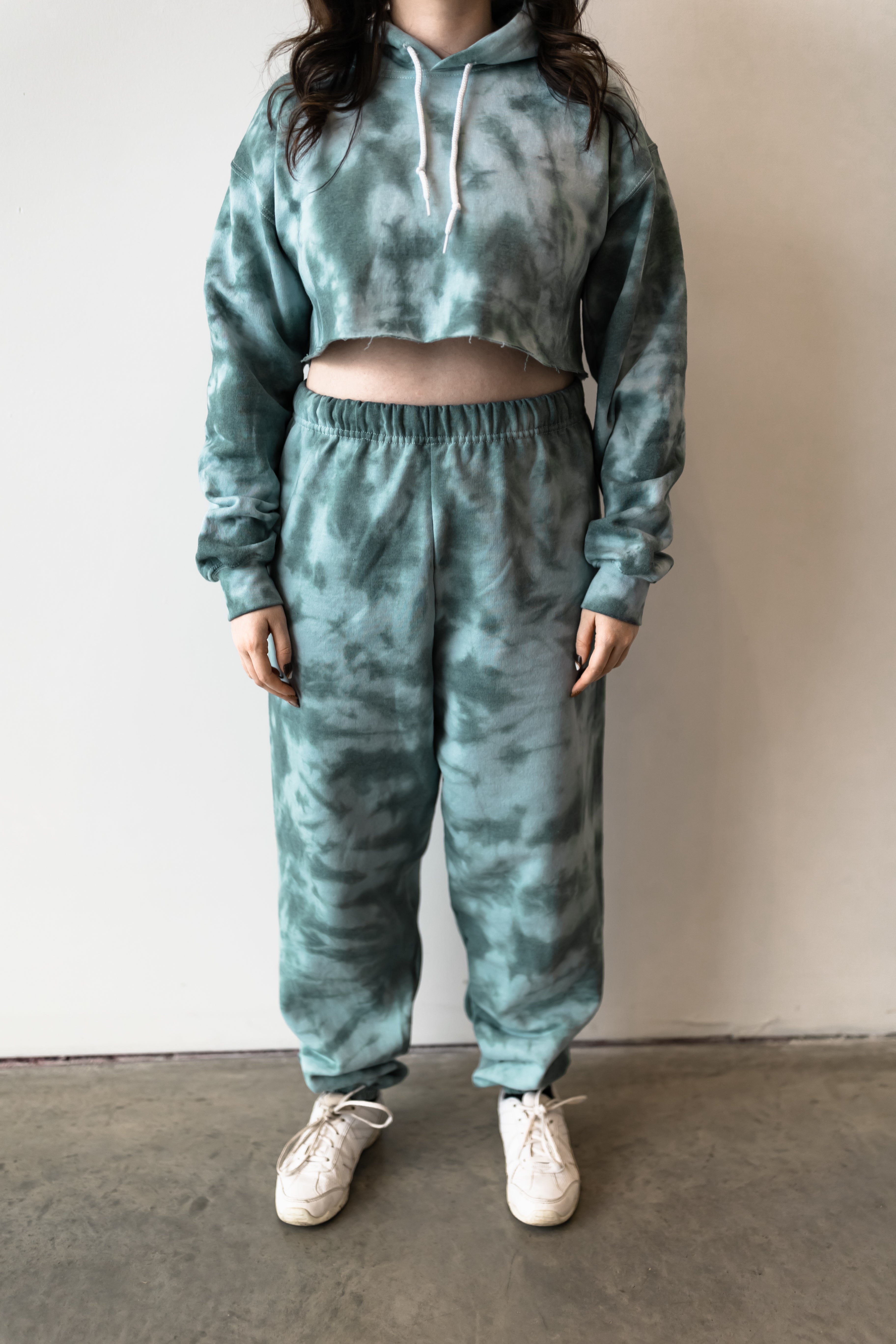 Dark Green Tie Dye Sweatsuit EXB Apparel exbapparel