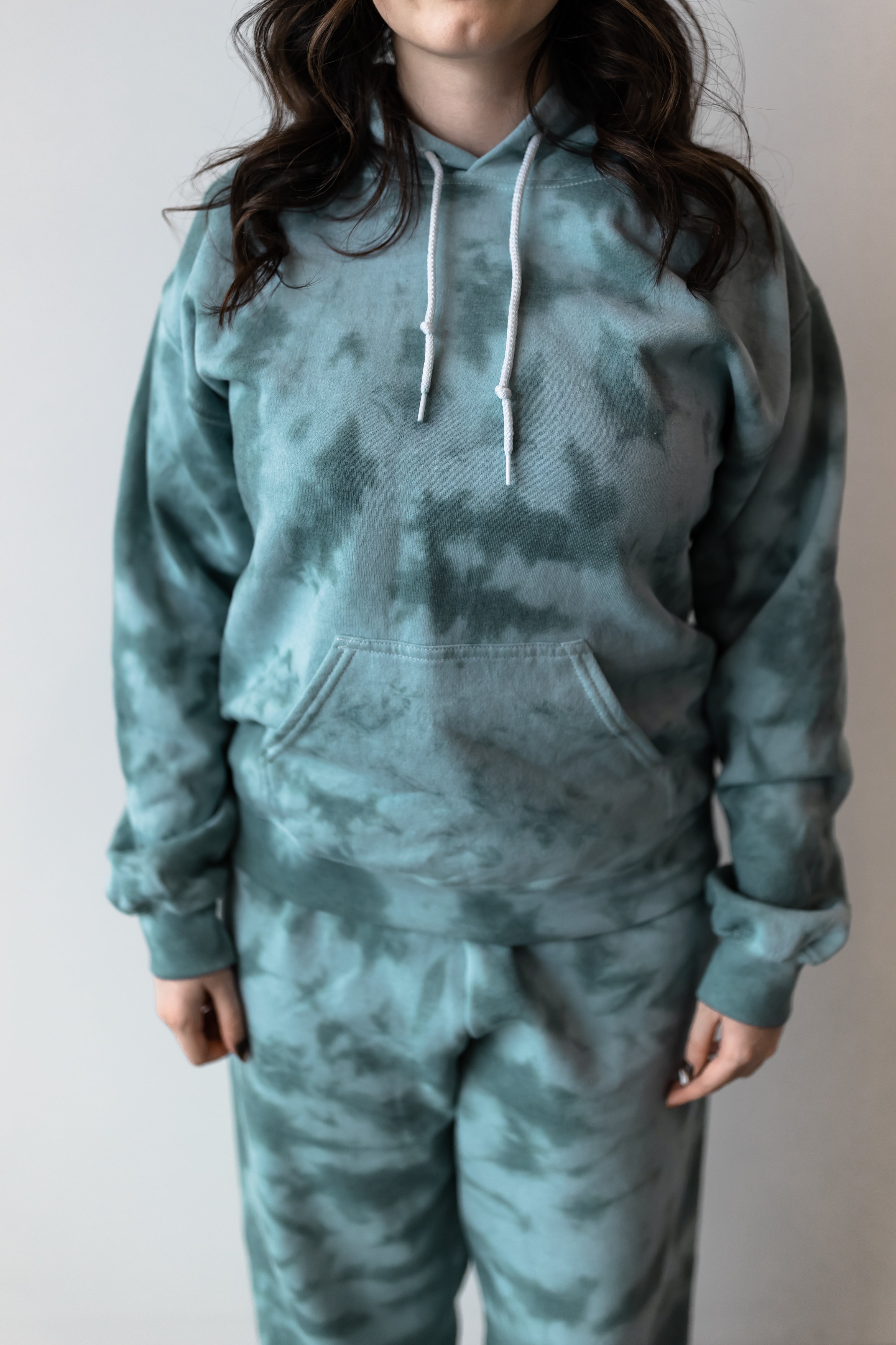 Dark Green Tie Dye Sweatsuit EXB Apparel exbapparel