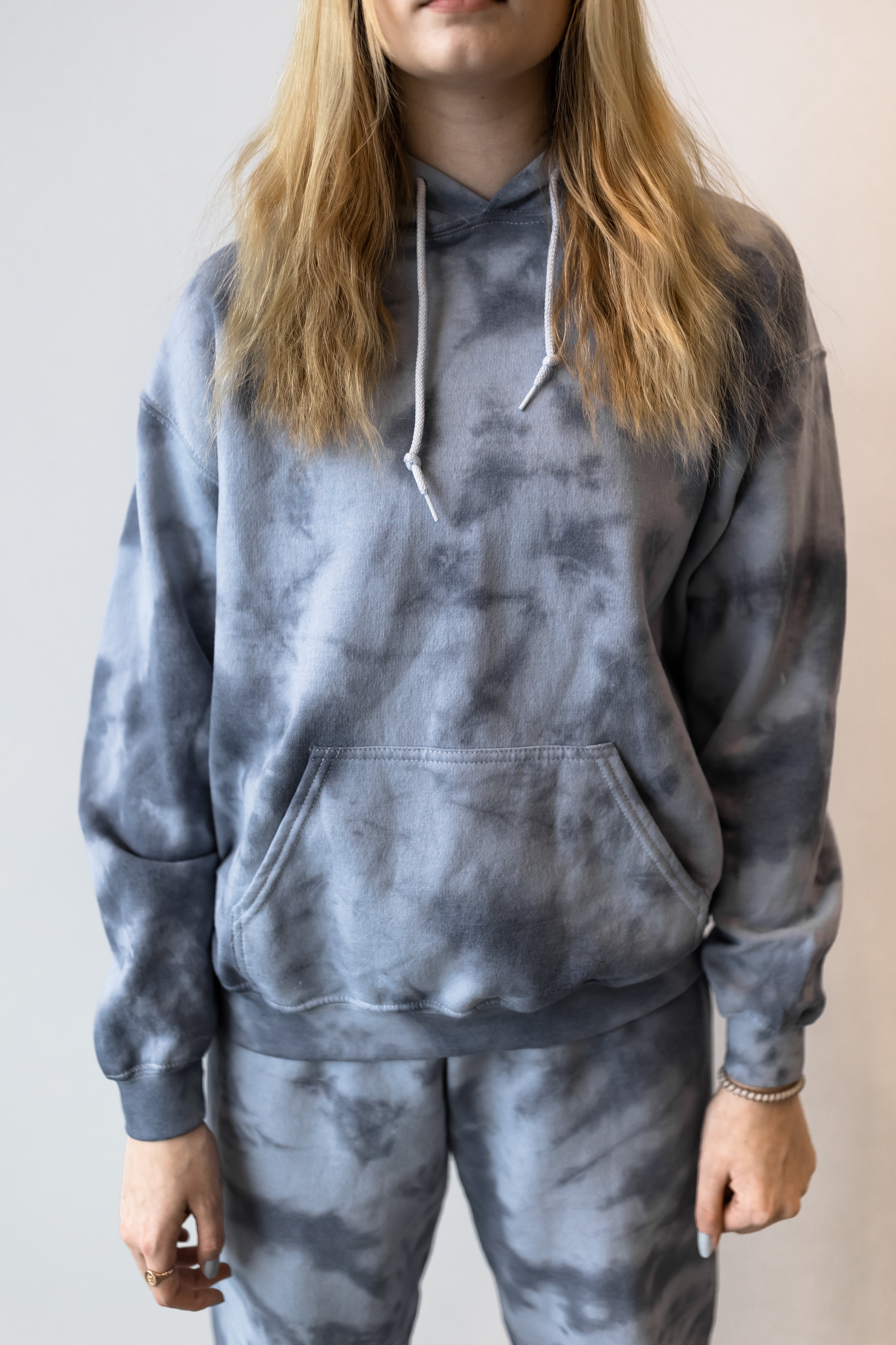 Navy Blue Tie Dye Sweatsuit EXB Apparel exbapparel