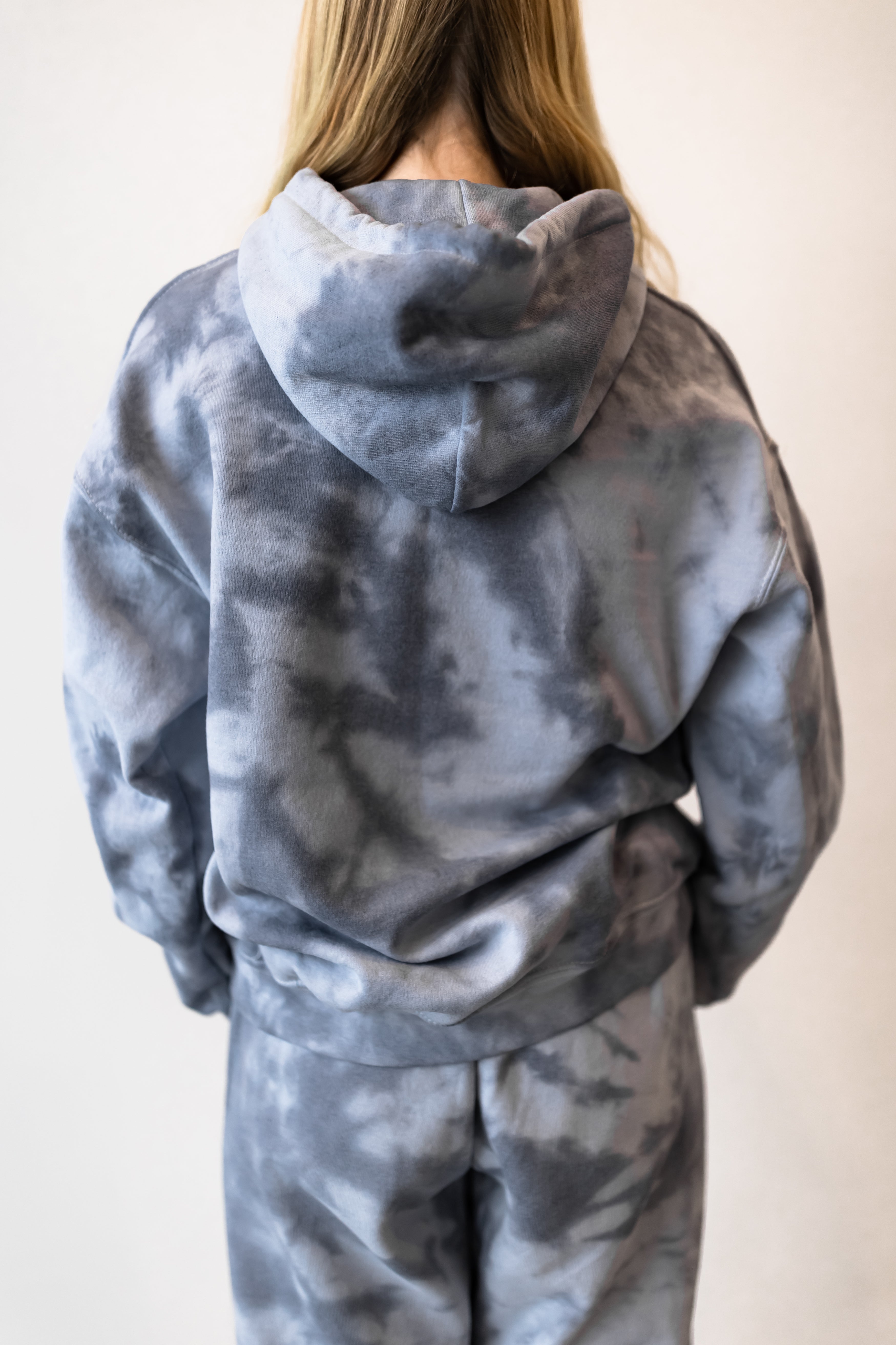 Navy Blue Tie Dye Sweatsuit EXB Apparel exbapparel