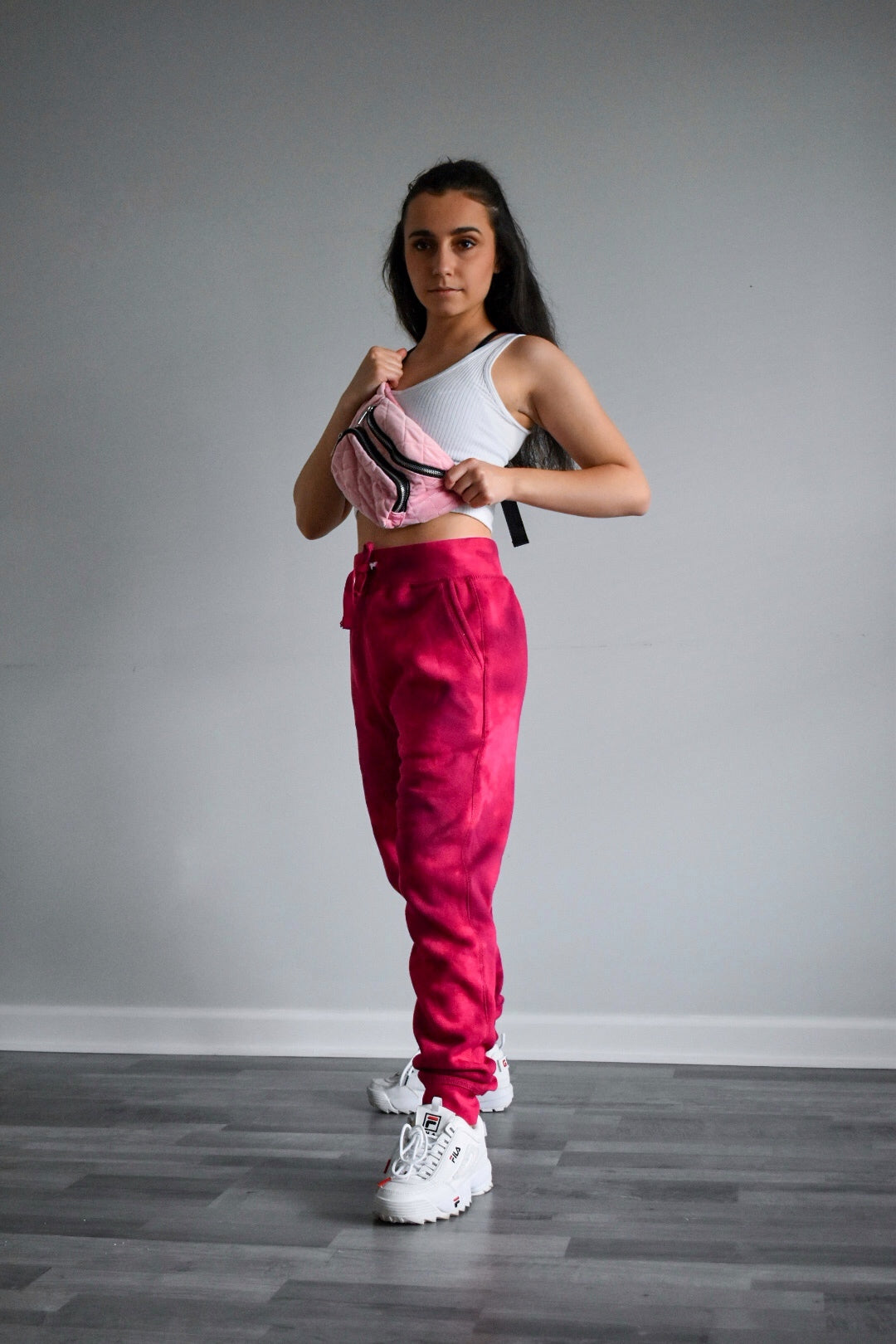 Tie dye best sale pink joggers